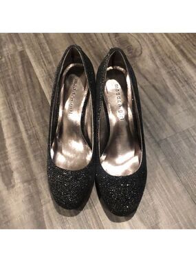 ✨ Madden Girl Black Sparkly Heels – Size 7 – Party / Occasion Shoes